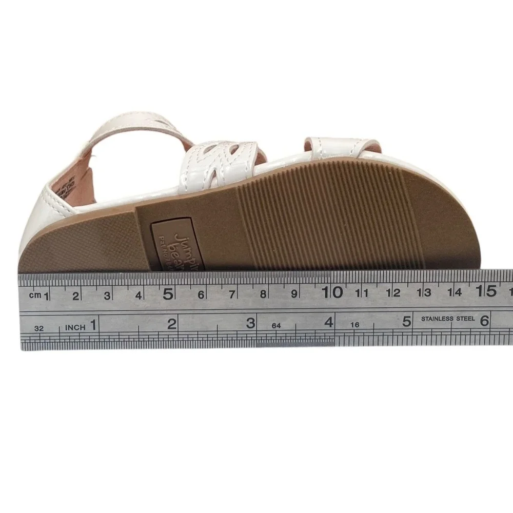 Jumping Beans Toddler Girls Extravagant Fashion Sandals Size‎ 7 Solid White